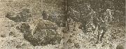 william r clark, hedins expedition under en sandstorm langt inne i takla makanoknen i april 1894